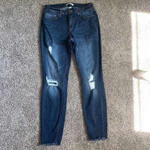 Dark blue jeans